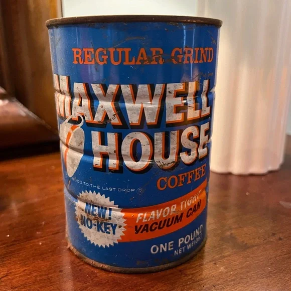 Blue Coffee Can - Picture 3 of 5